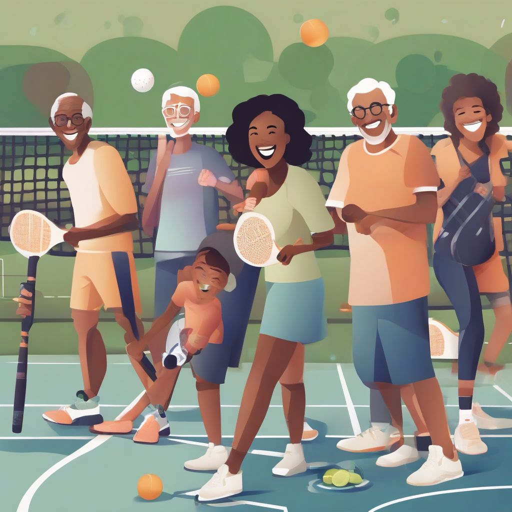 Pickleball Players Connecting Online