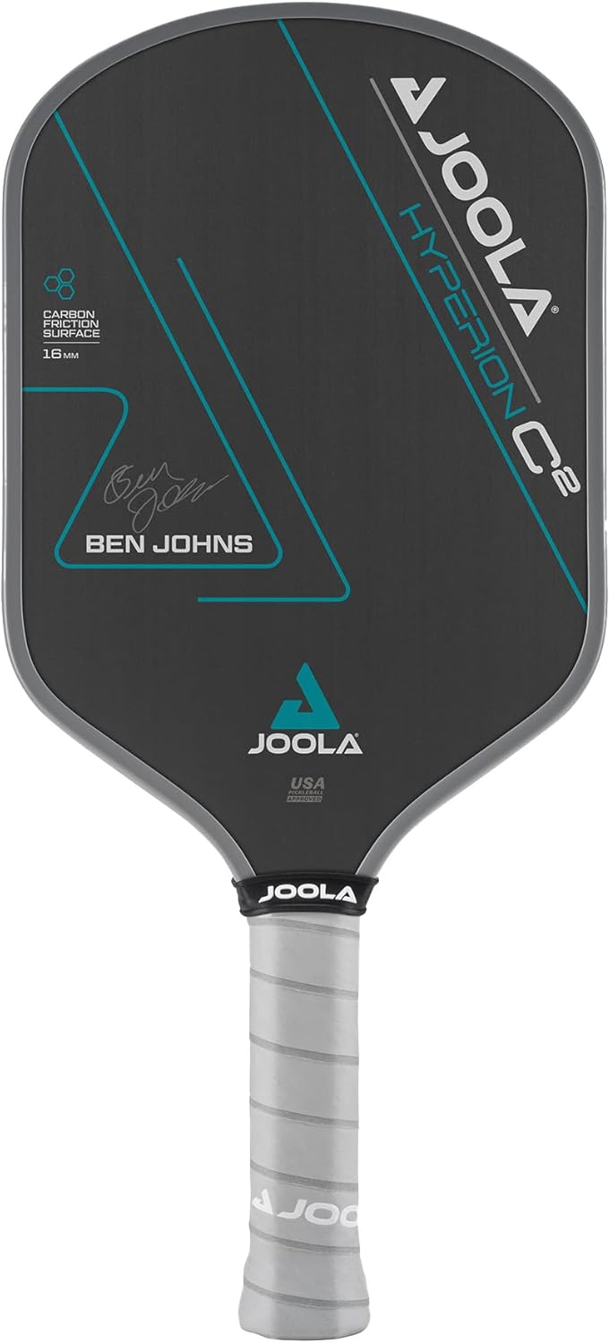 JOOLA Ben Johns Hyperion C2 Pickleball Paddle – Aero-Curve Hyperion Shape with Charged Surface Technology from The Ben Johns Perseus – Balanced Pickleball Racket with Pop & Power – USAPA Approved