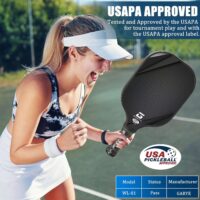 GARYE Pickleball Paddles Set of 2, USAPA Approved Carbon Fiber Pickleball Set, Lightweight Graphite Pickle Ball Rackets 2 Pack with 6 Balls, 1 Pickleball Bag, Pickle Ball Paddle Set for Men and Women - Image 2