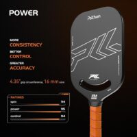 16mm Pickleball Paddle, Professional Raw Carbon Fiber Surface Pickleball Paddle with Enhanced pp Honeycomb Core, Ultimate Power & Control, 2024 USAPA Approved T300 - Image 5