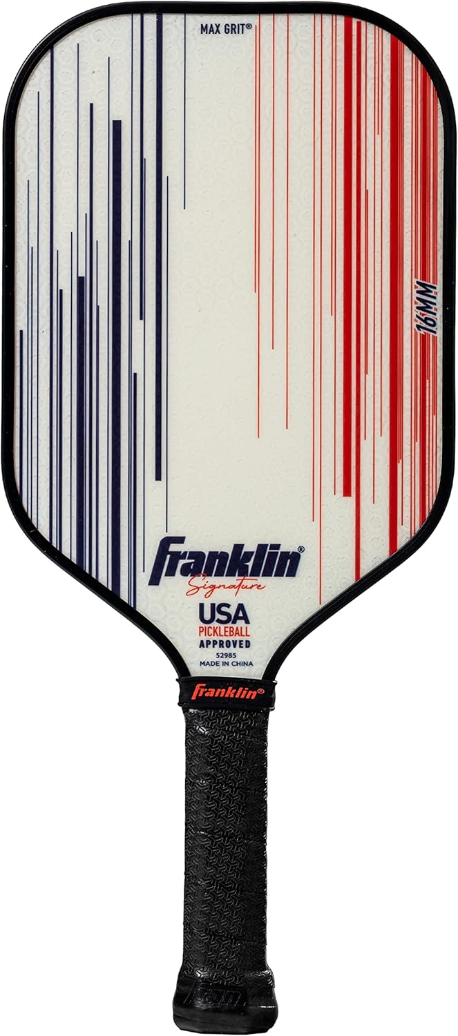 Franklin Sports Pro Pickleball Paddles – Signature Series Pro Pickleball Paddle with MaxGrit Surface – USA Pickleball (USAPA) Approved Tournament Pickleball Paddles – 13mm + 16mm Polypropylene Cores