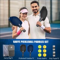 GARYE Pickleball Paddles Set of 2, USAPA Approved Carbon Fiber Pickleball Set, Lightweight Graphite Pickle Ball Rackets 2 Pack with 6 Balls, 1 Pickleball Bag, Pickle Ball Paddle Set for Men and Women - Image 6