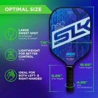 SLK Neo by Selkirk Pickleball Paddles | Featuring a Multilayer Fiberglass and Graphite Pickleball Paddle Face | SX3 Honeycomb Core | Pickleball Rackets Designed in The USA for Traction and Stability - Image 4