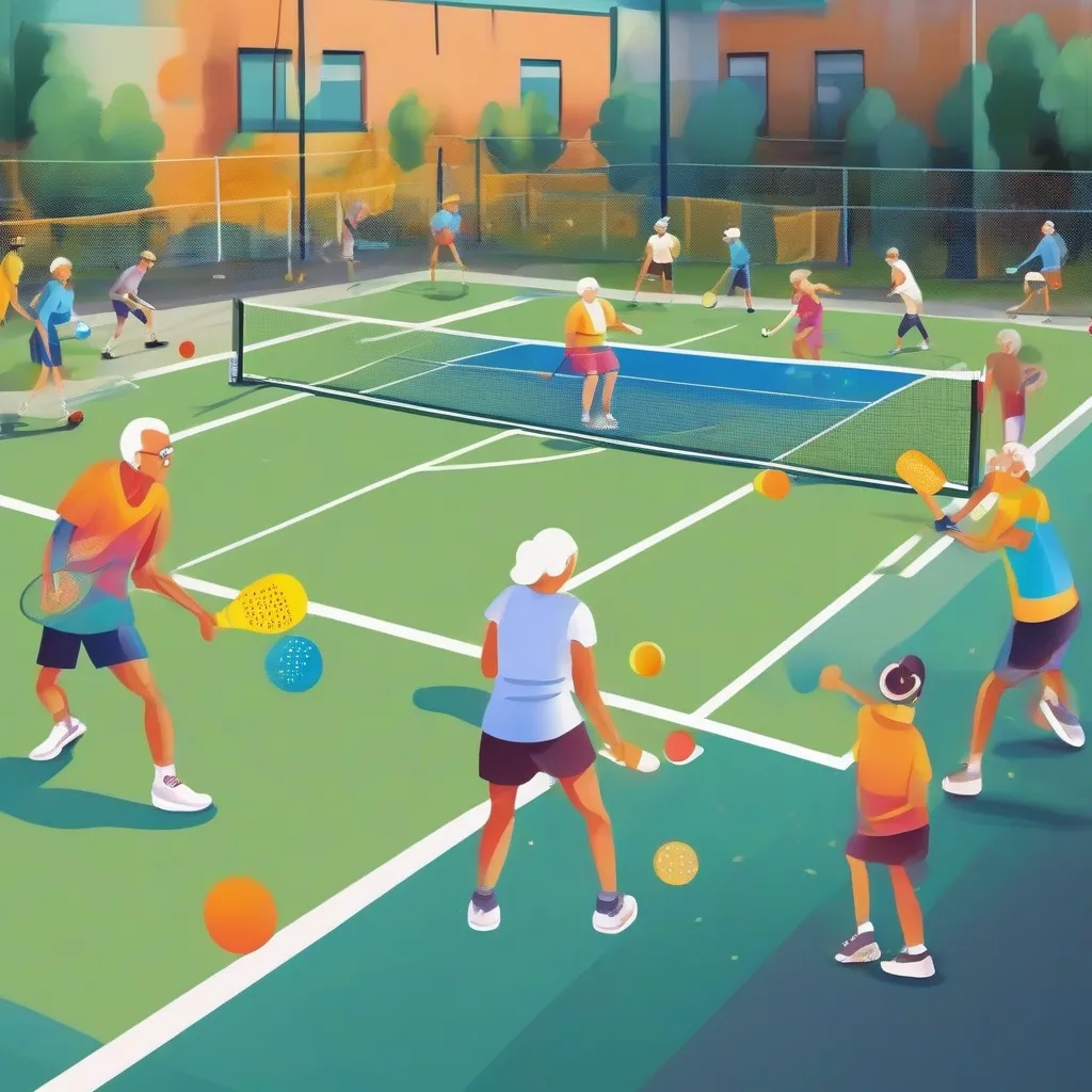 Pickleball Players of All Ages