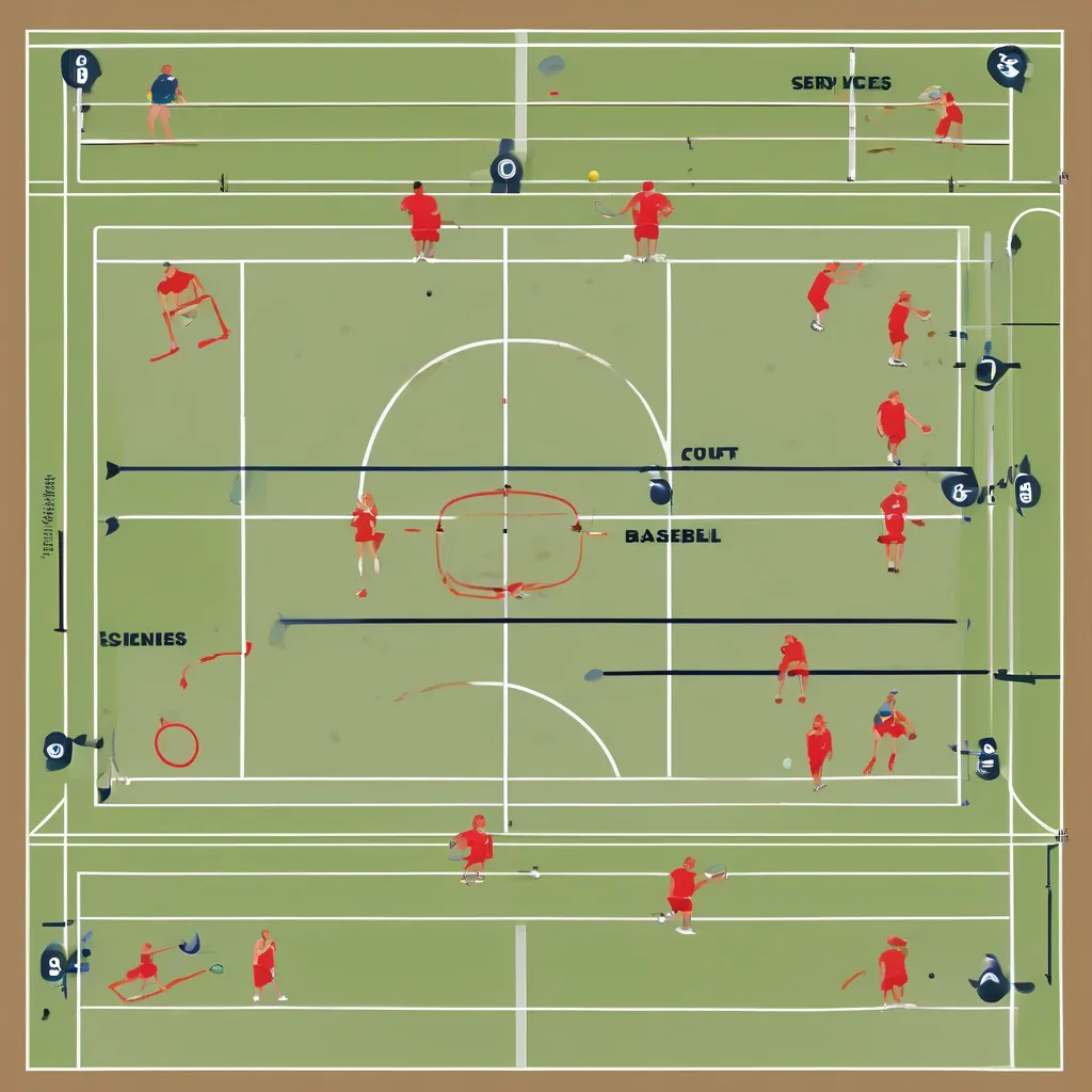 Pickleball Court Diagram