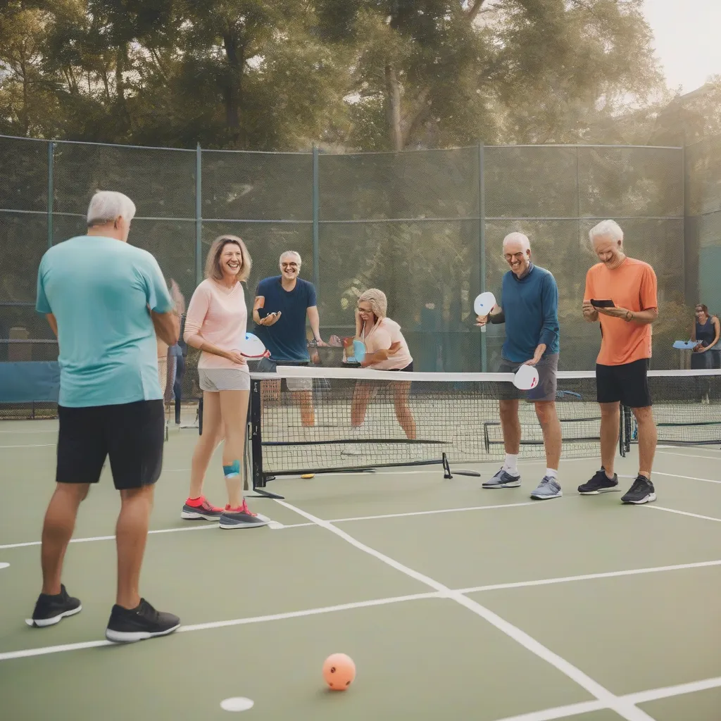 Online pickleball community connecting in real life