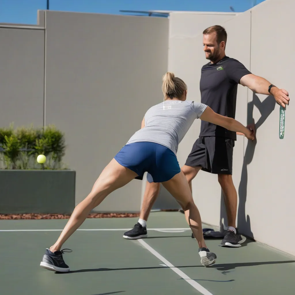 Pickleball Calf and Hamstring Stretches