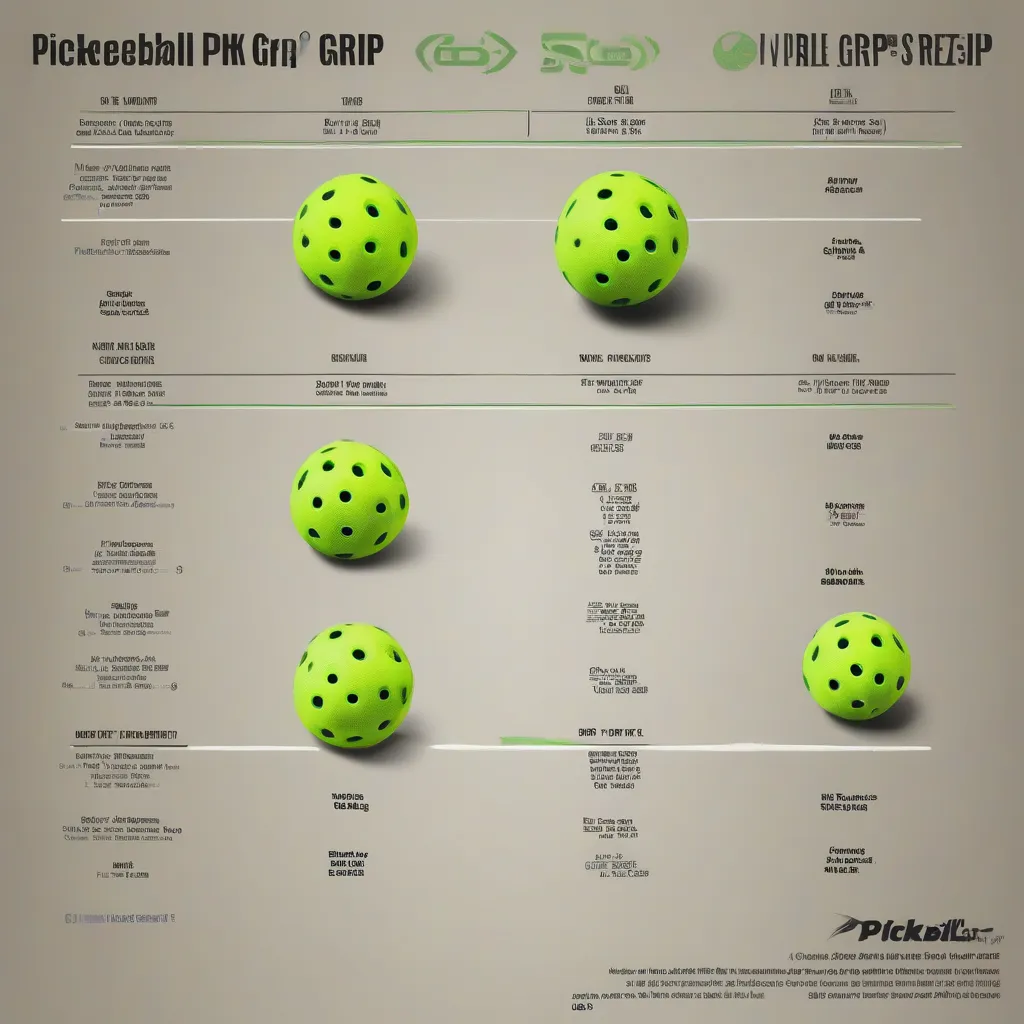 Pickleball Grip Sizes Chart
