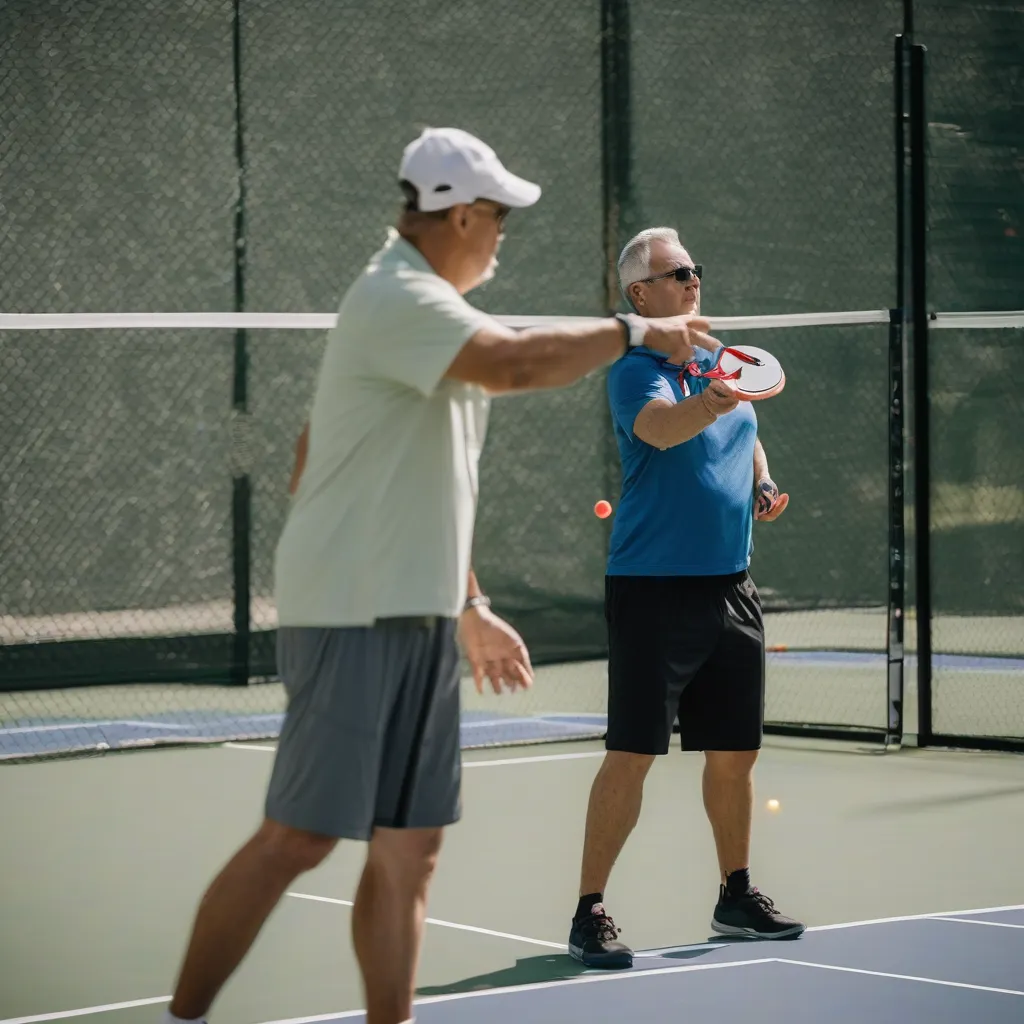 Practicing Pickleball Lobs