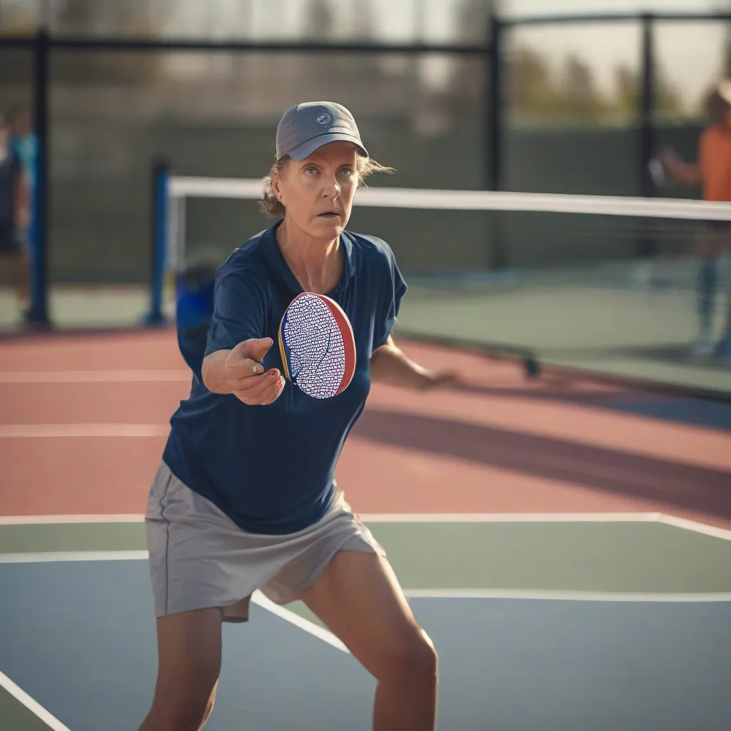Pickleball Player Under Pressure