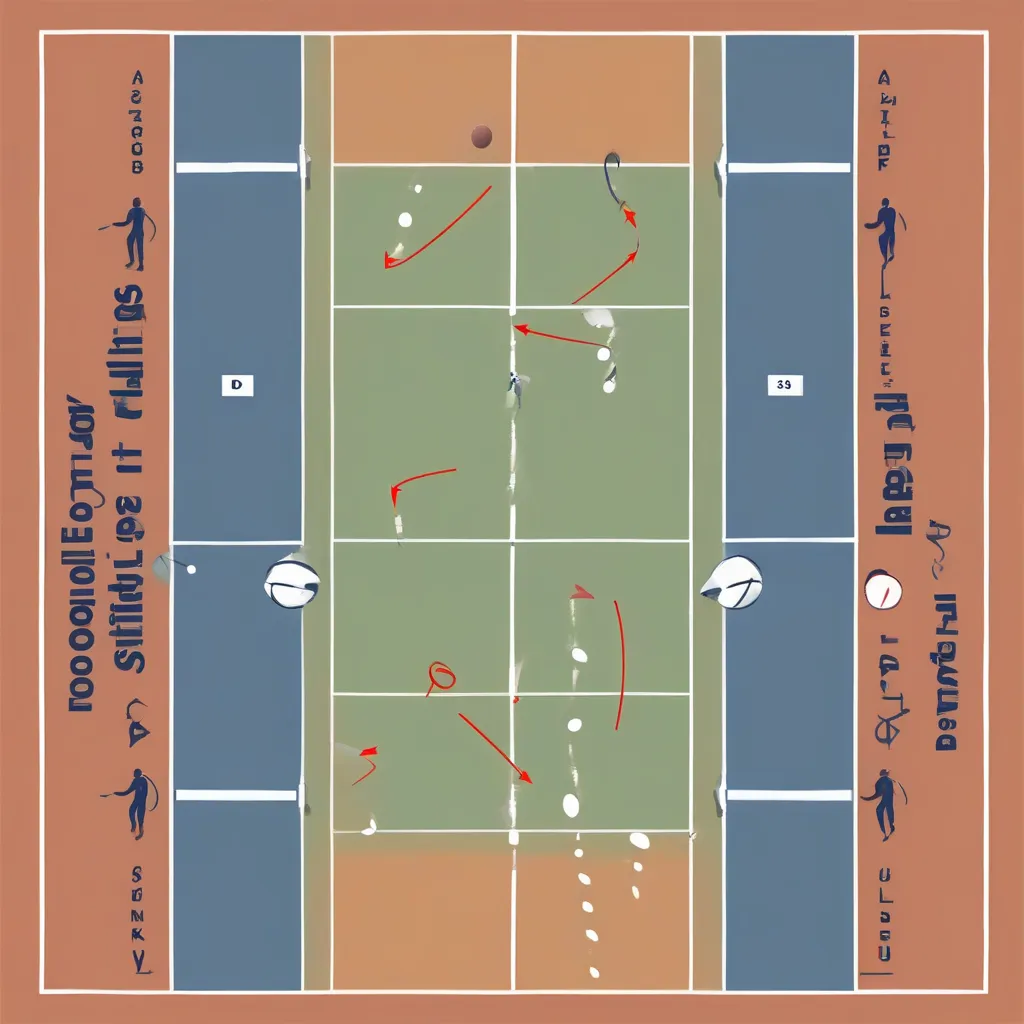 Pickleball Shot Sequencing Diagram