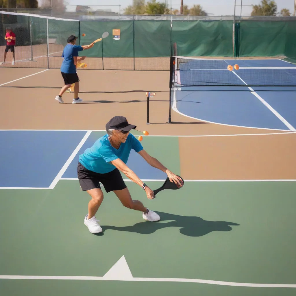 Practicing Pickleball Shot Variety