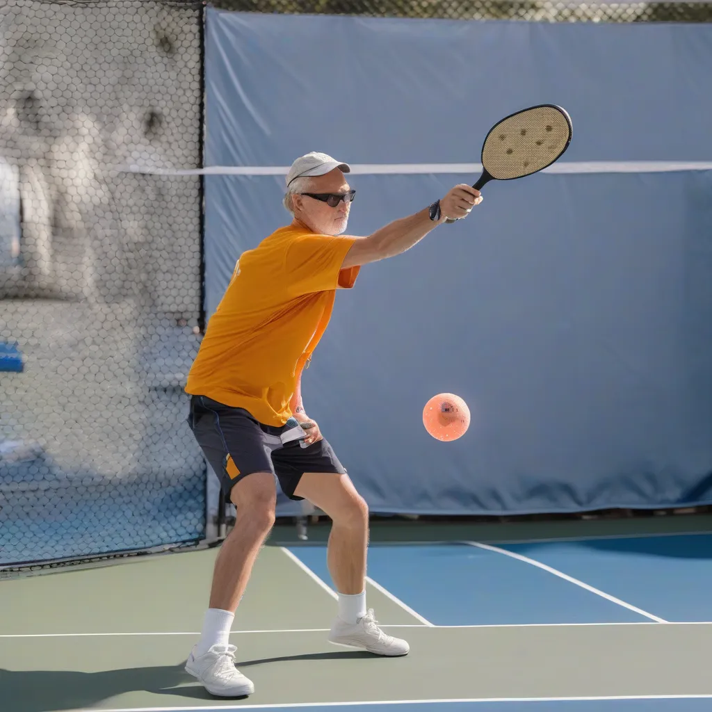 Pickleball Volley at the Net